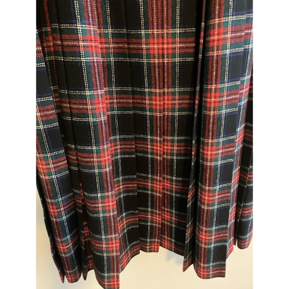 VTG Pendleton Tartan Suit Skirt Double Breasted Blazer Plaid Wool USA Large - Picture 7 of 9